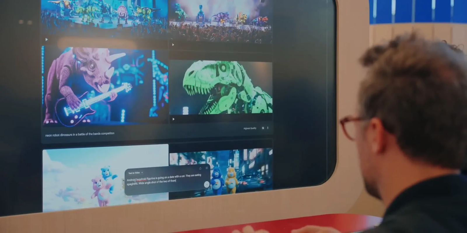 Flow AI video creation interface
