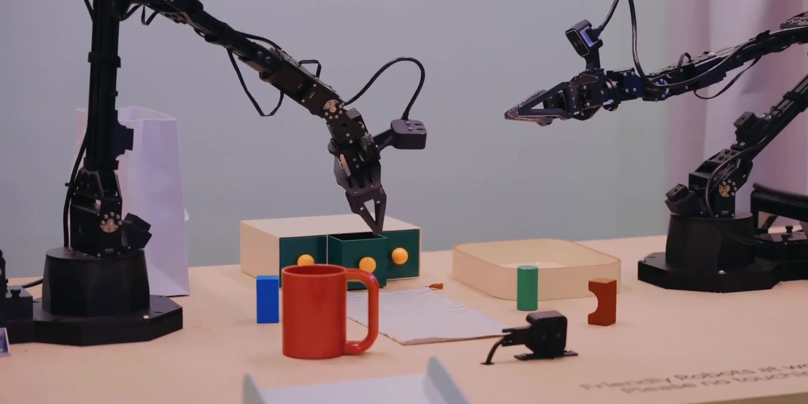 Gemini-powered robotic hands demo