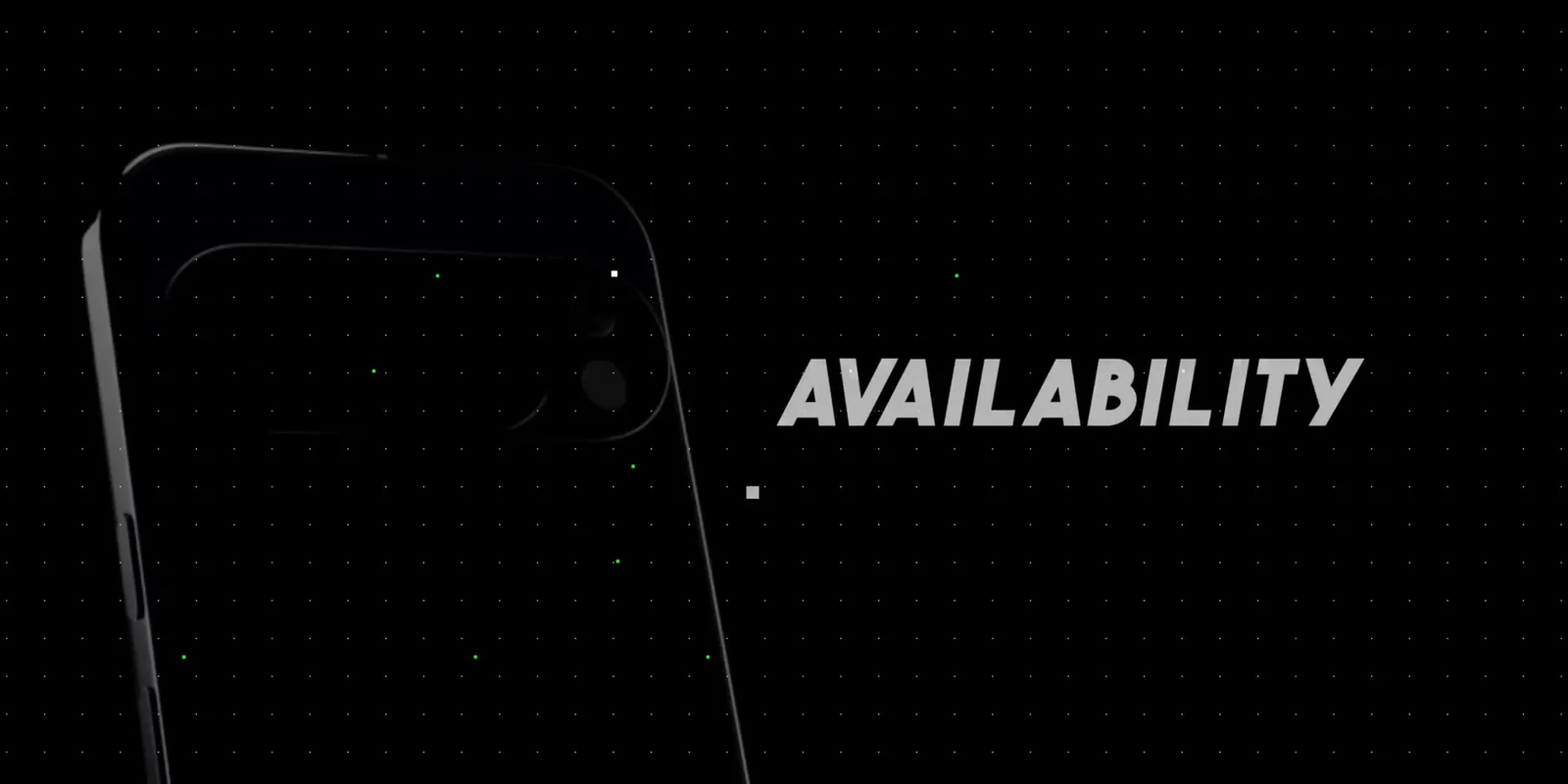 Availability and preorder dates on screen