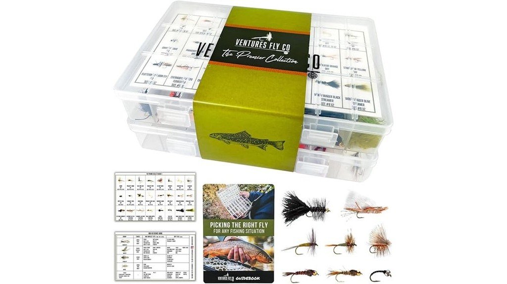 assorted flies for fishing