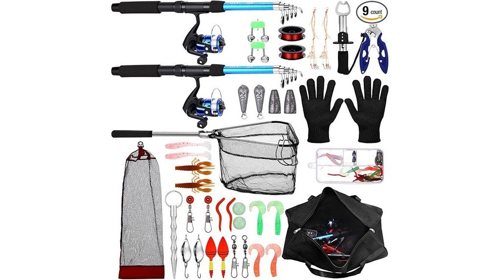 compact portable fishing rod