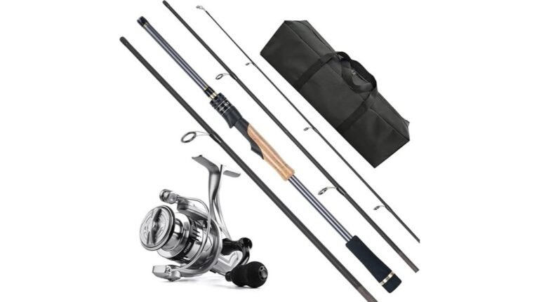 compact travel fishing setup
