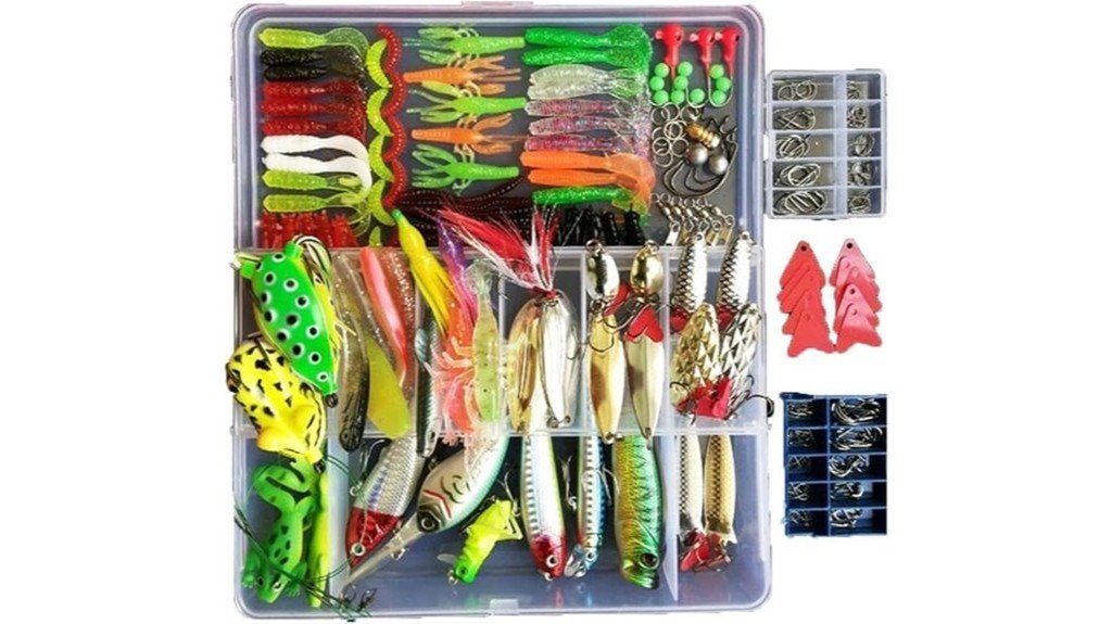 comprehensive fishing lure collection