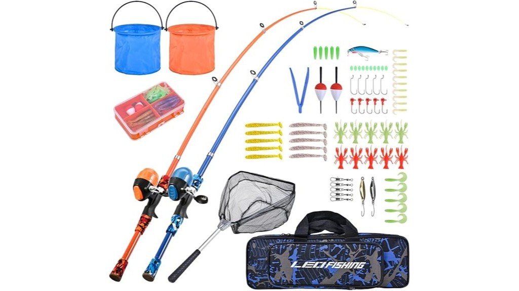 kids fishing rod set