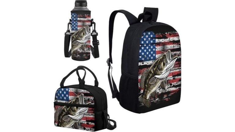kids fishing themed backpack