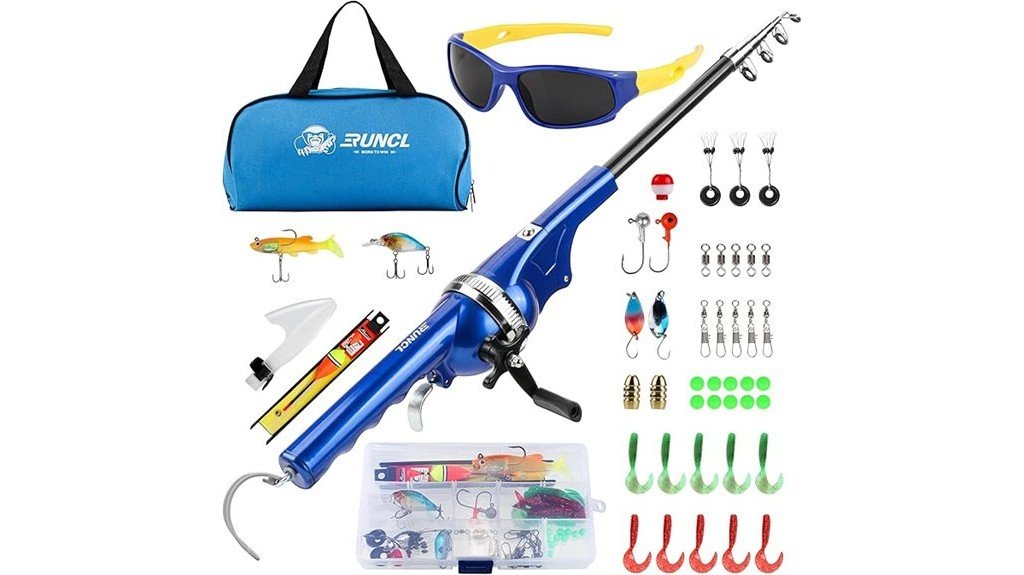 runcl kids fishing pole