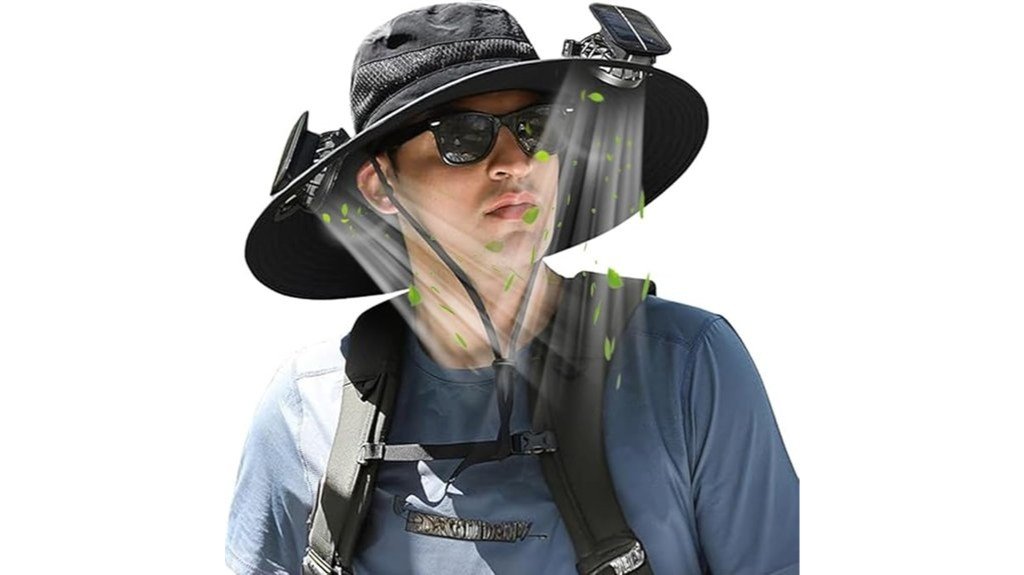 solar powered fan hat review
