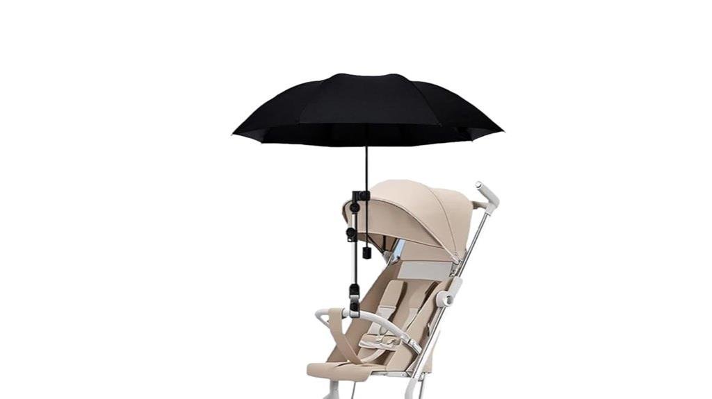 adjustable clamp stroller umbrella