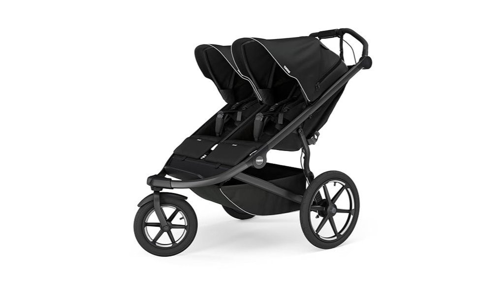 black double stroller model