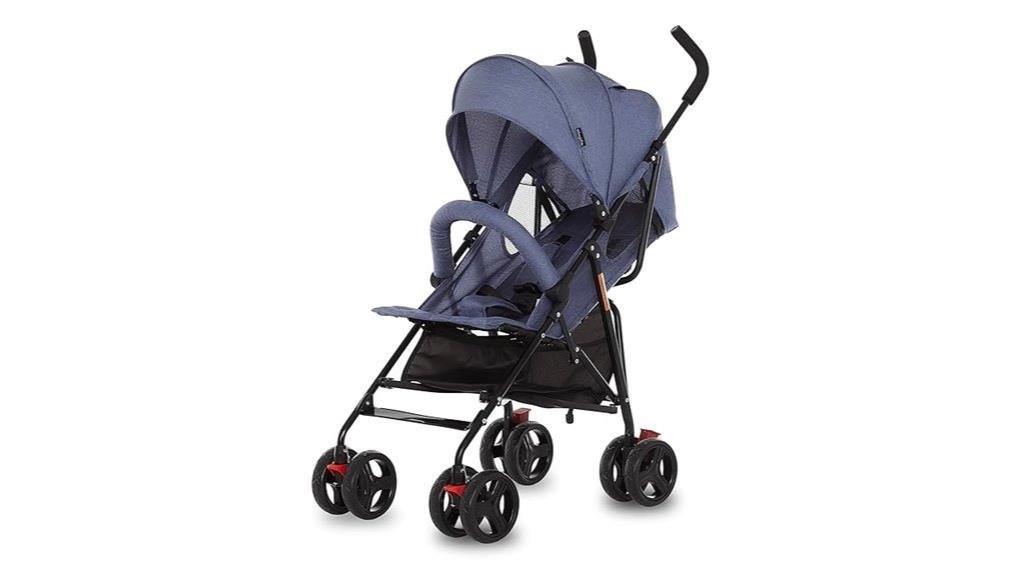 blue baby stroller vista