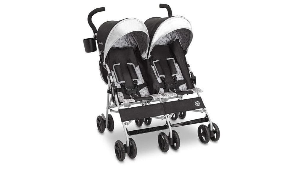 charcoal galaxy double stroller