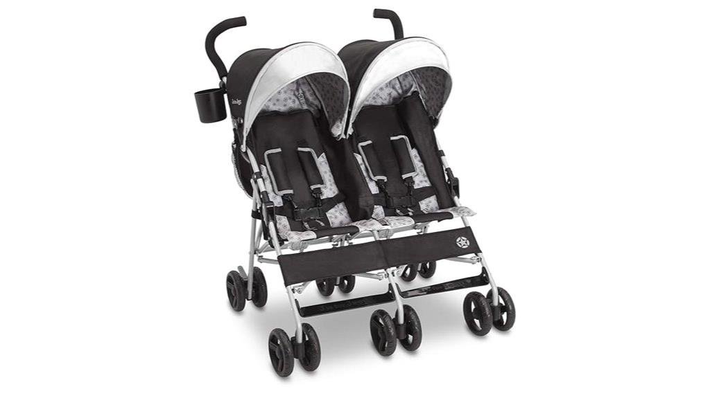 charcoal galaxy double stroller