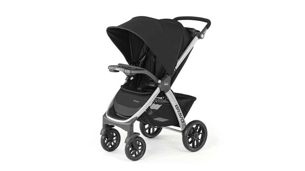 chicco bravo black stroller