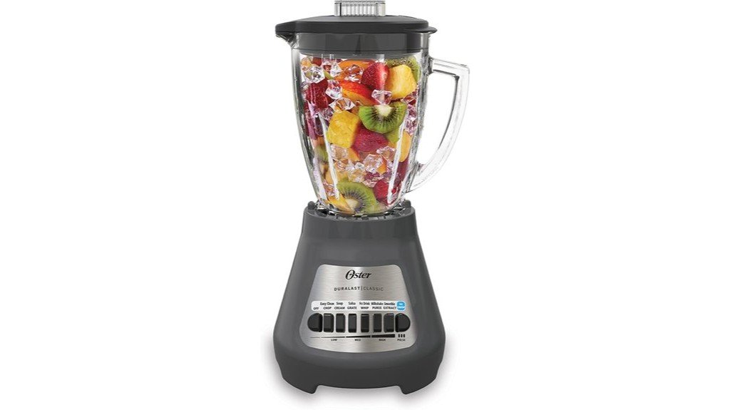 classic gray glass blender