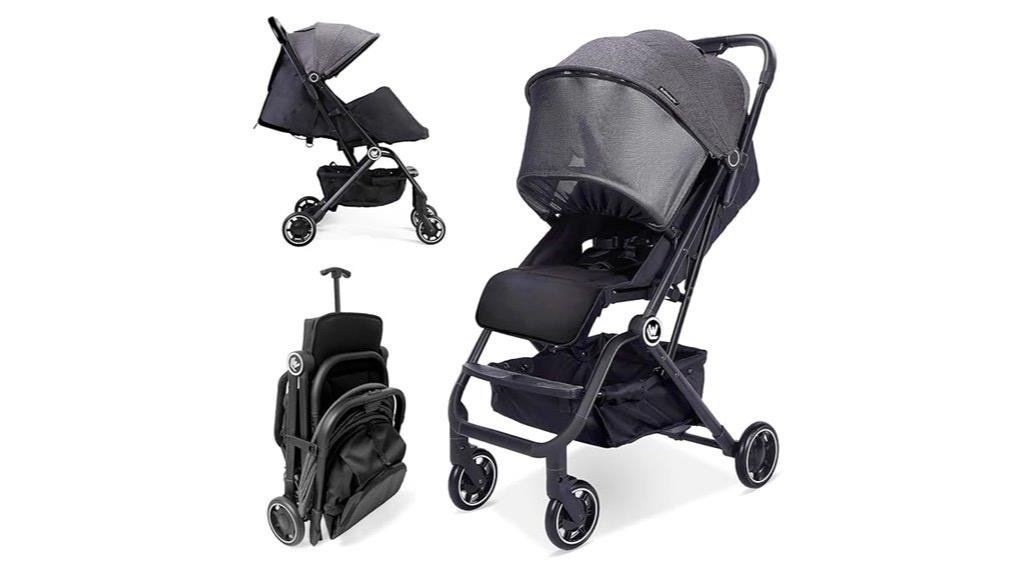 compact adjustable travel stroller