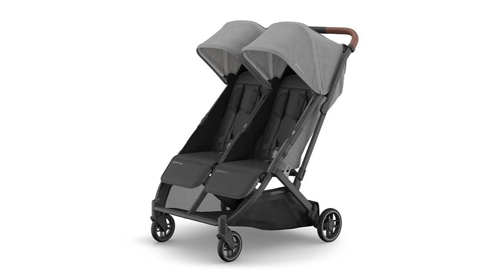 compact double stroller design