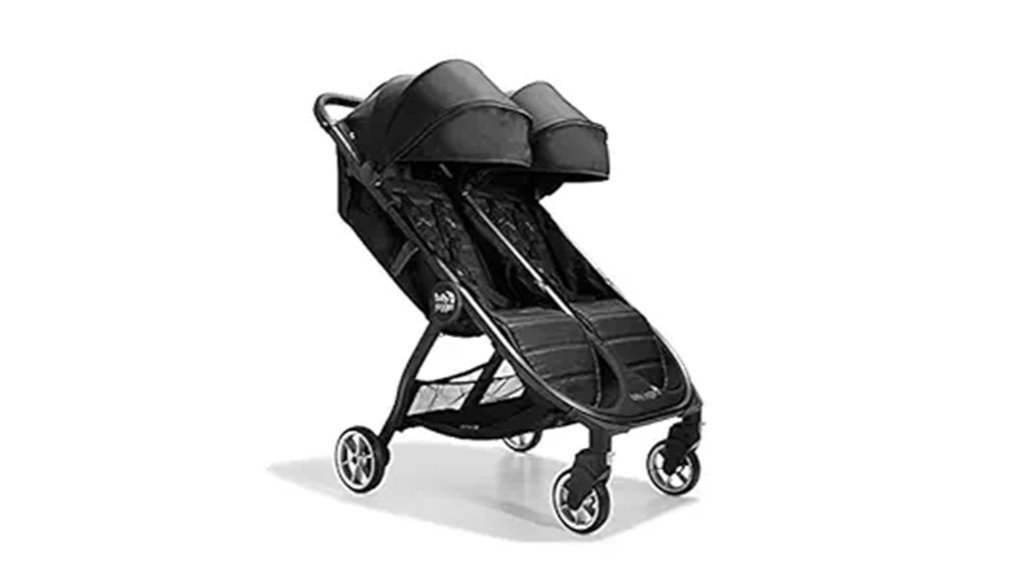 compact double stroller design