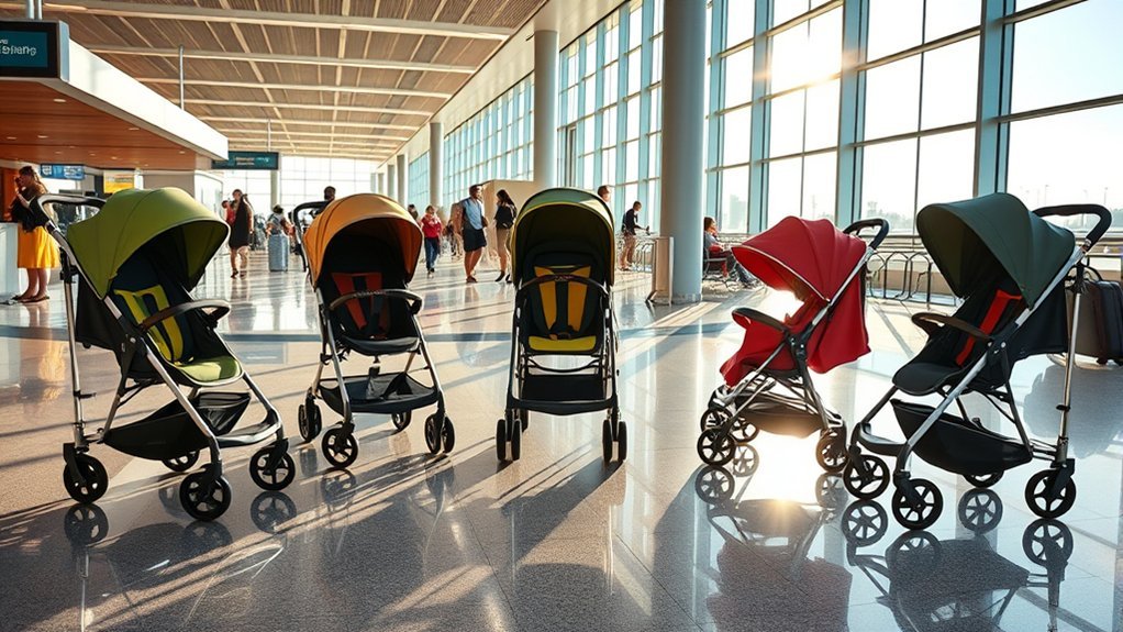 compact travel friendly strollers