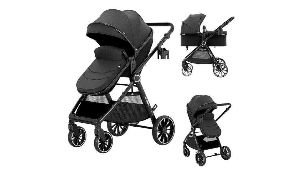 convertible bassinet stroller design