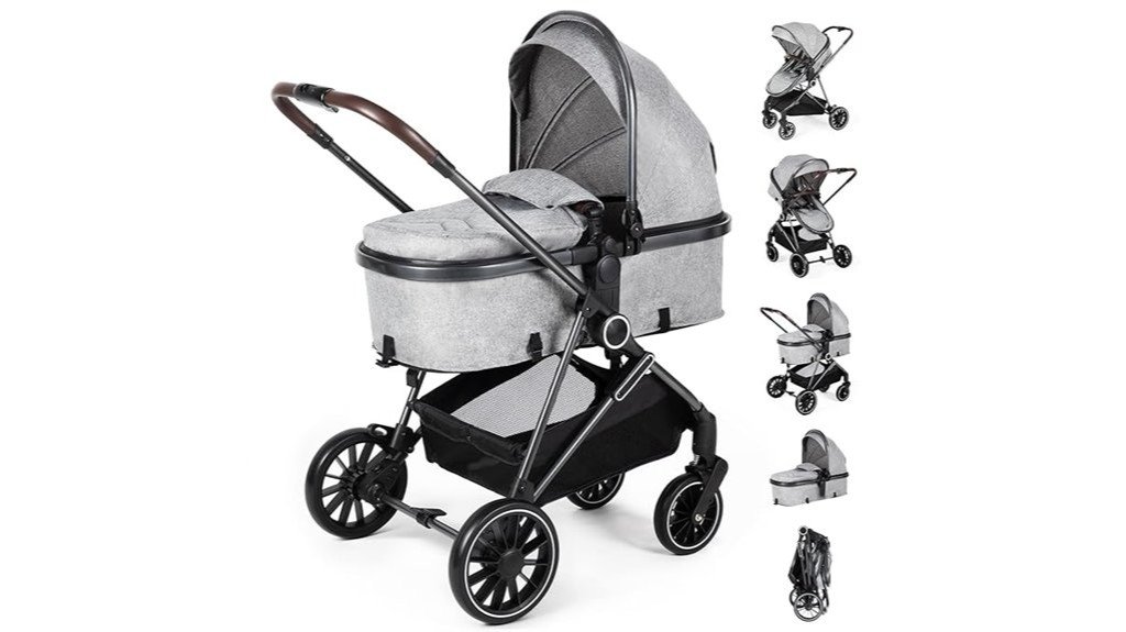 convertible stroller with bassinet