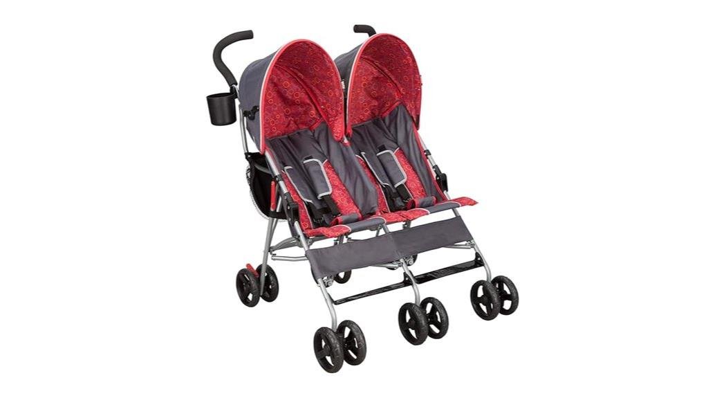 delta children side stroller