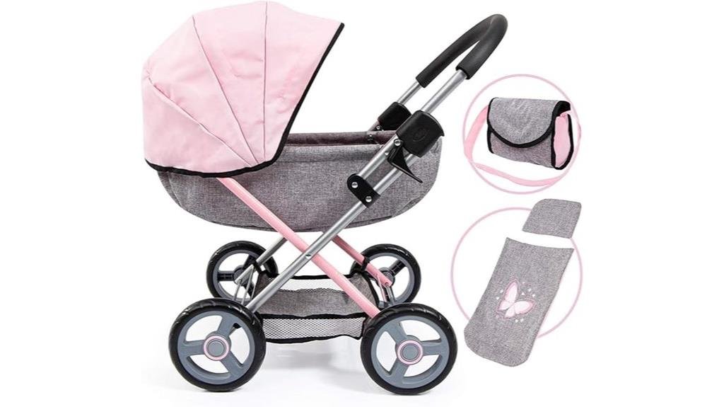 doll pram stroller set