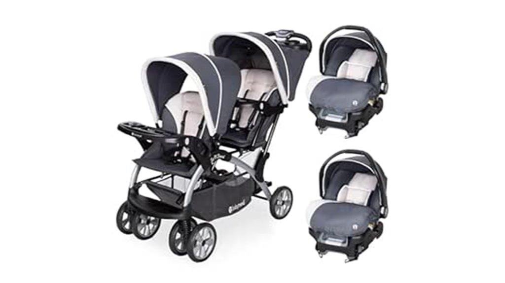 double stroller with car seats