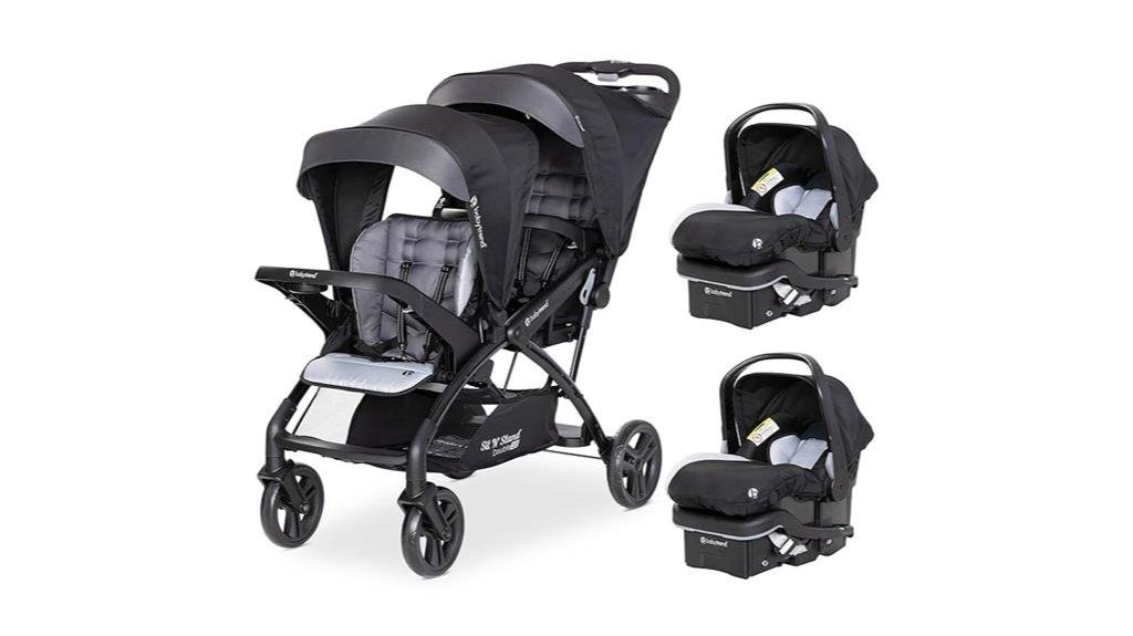 double stroller with car seats