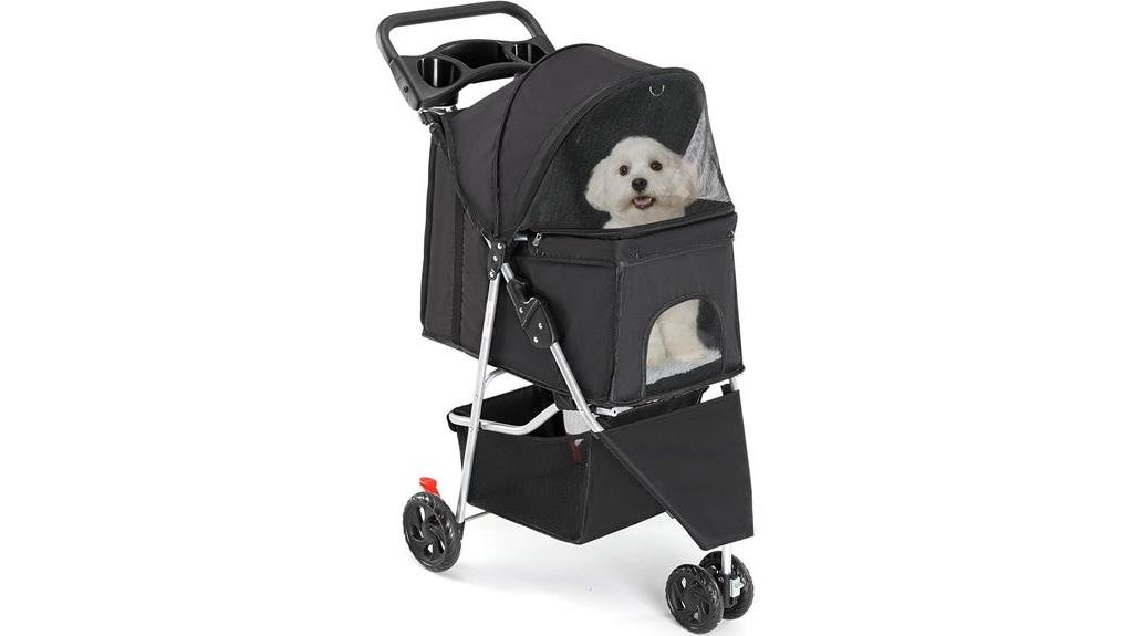 foldable pet stroller design