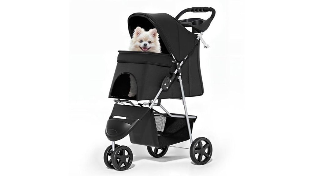 foldable pet stroller design