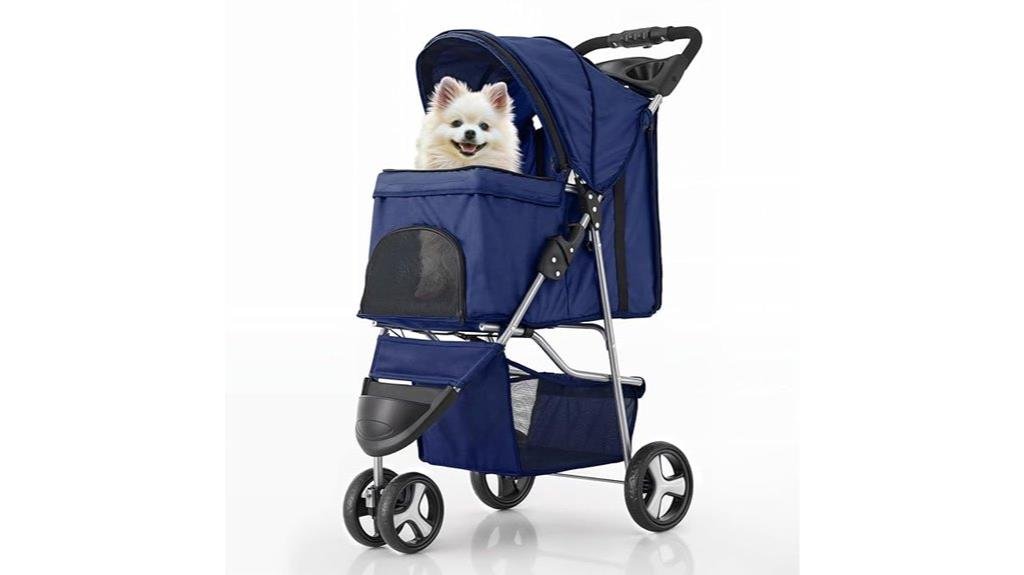 foldable pet stroller design