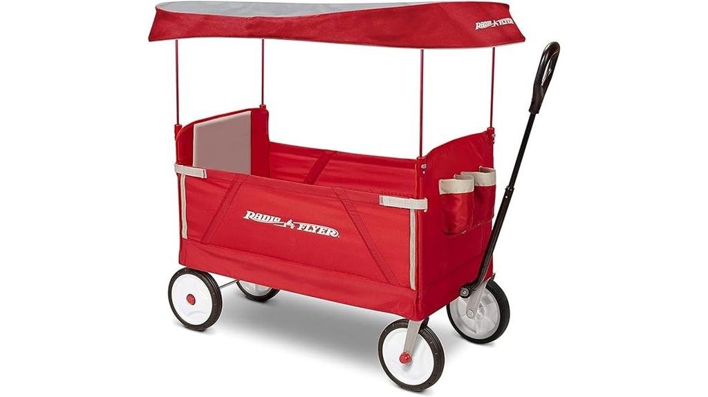foldable stroller wagon red
