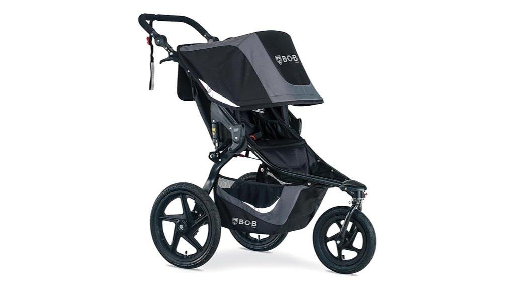 graphite black jogging stroller
