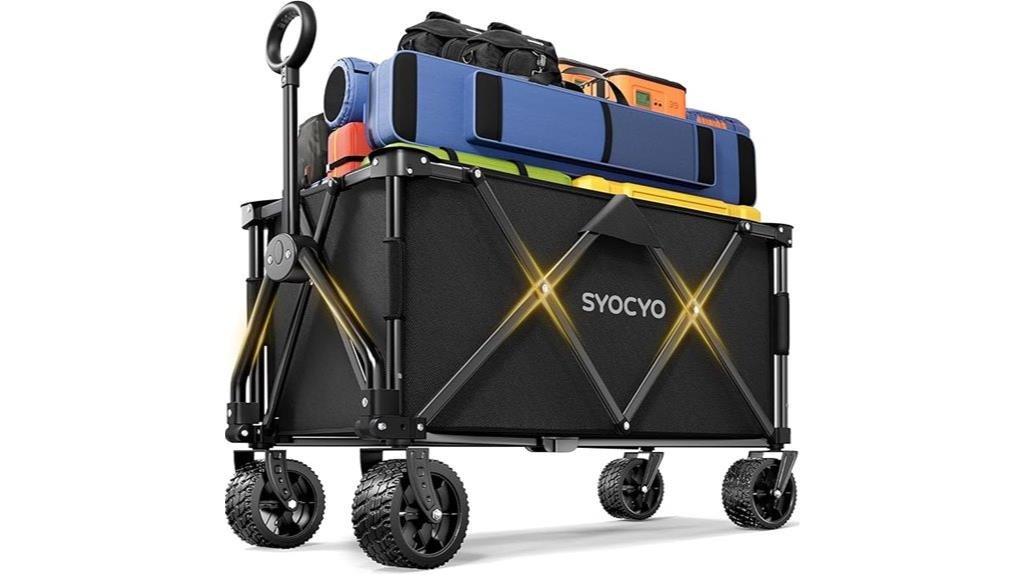 heavy duty foldable beach wagon