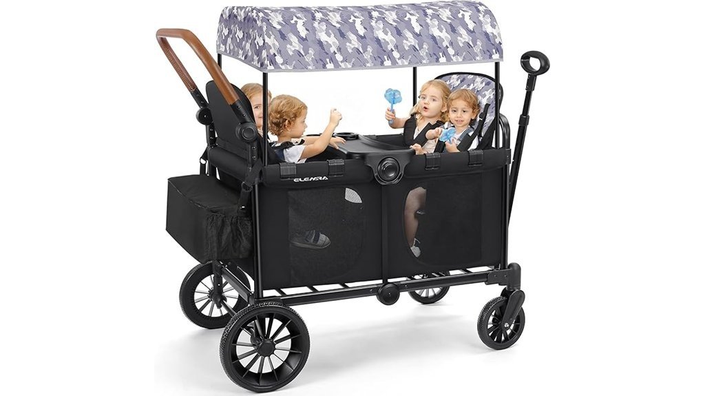 kids wagon stroller 4 seater