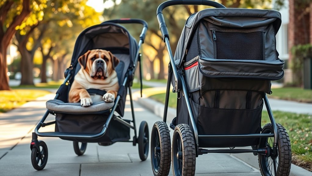 large dog strollers selection