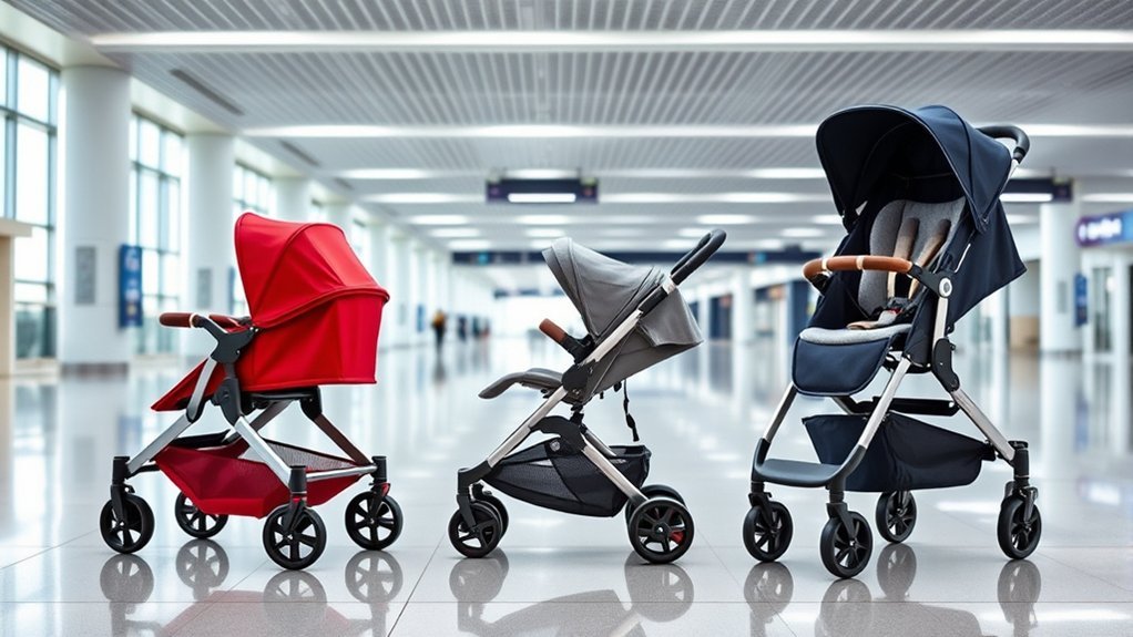 lightweight airport friendly strollers