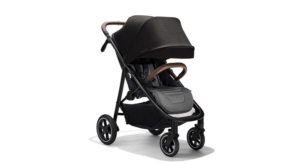 lightweight black jogging stroller