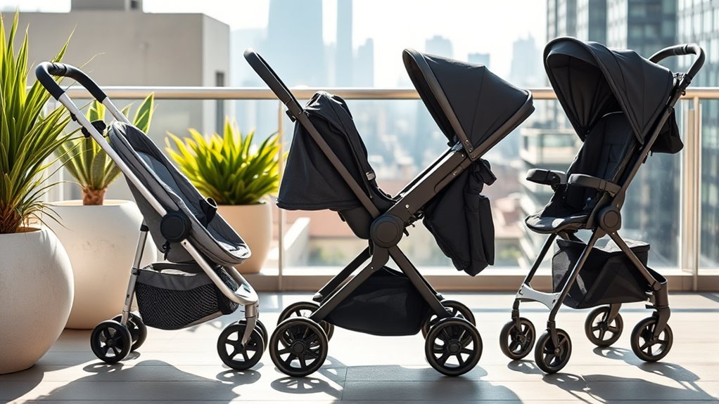 lightweight collapsible travel strollers