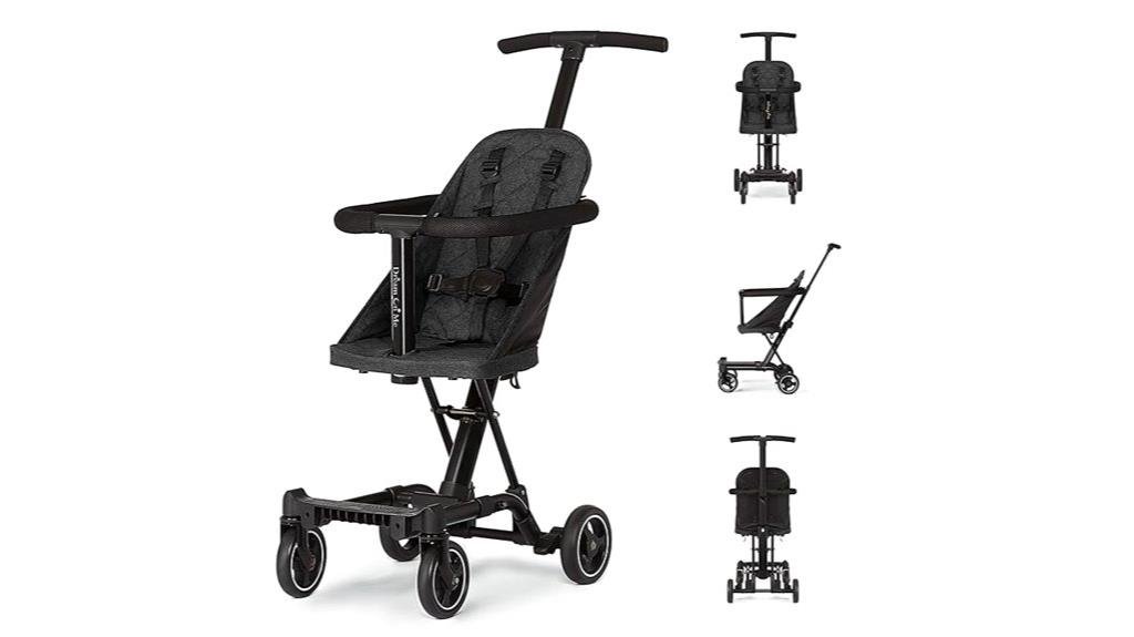 lightweight compact stroller black