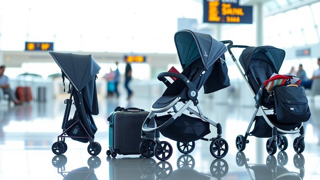 lightweight compact travel strollers