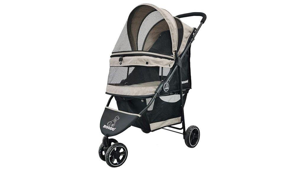 lightweight foldable pet stroller