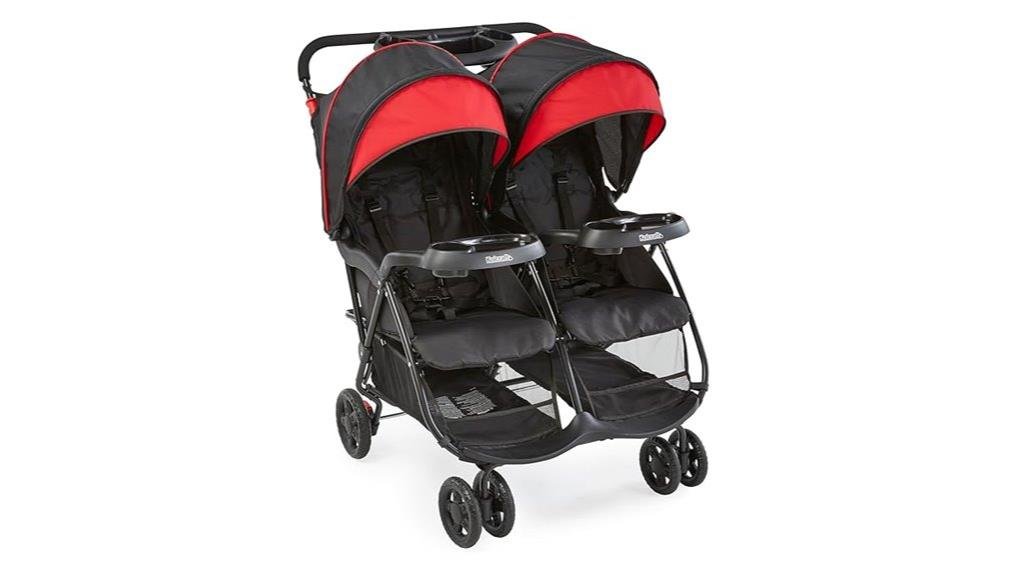 lightweight side by side stroller