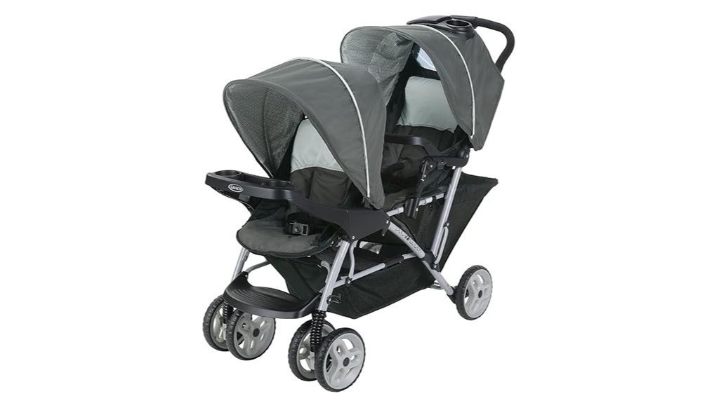 lightweight tandem double stroller