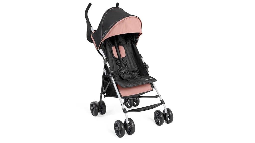 lightweight travel stroller pink