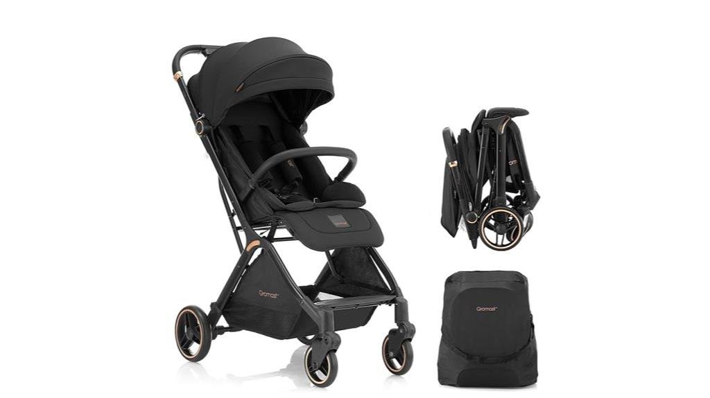 portable gravity folding stroller