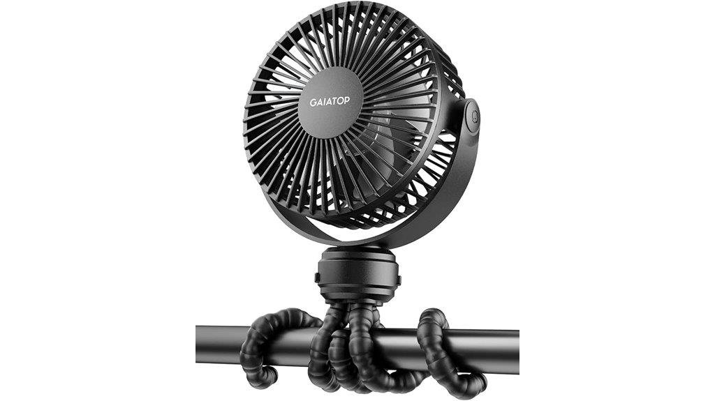 portable rechargeable stroller fan