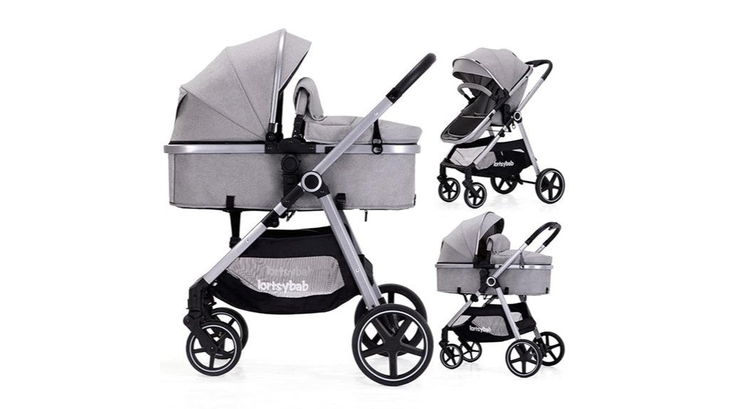 reversible seat folding stroller