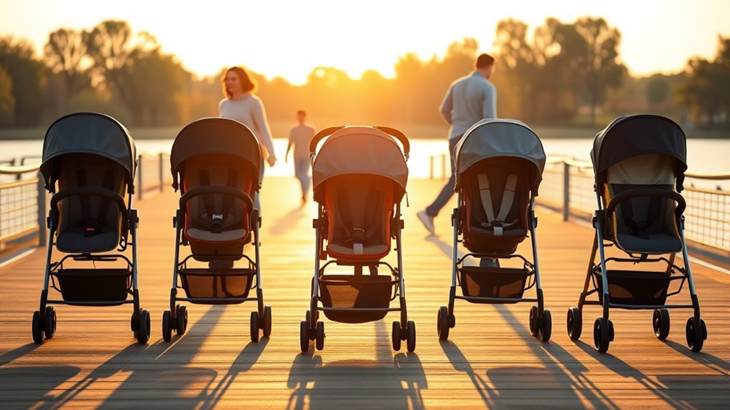 top sit and stand strollers