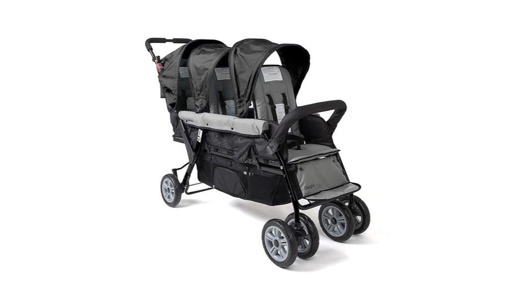 triple stroller for three